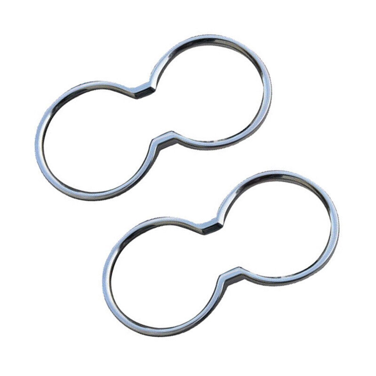 Hyundai Veloster Cup Holder Frame - Omac - S.Steel - Gloss Silver - '12-'17